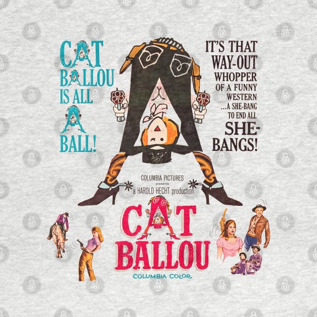 Cat Ballou Movie Poster by MovieFunTime